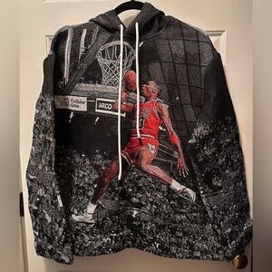 Michael Jordan tapestry hoodie L $250